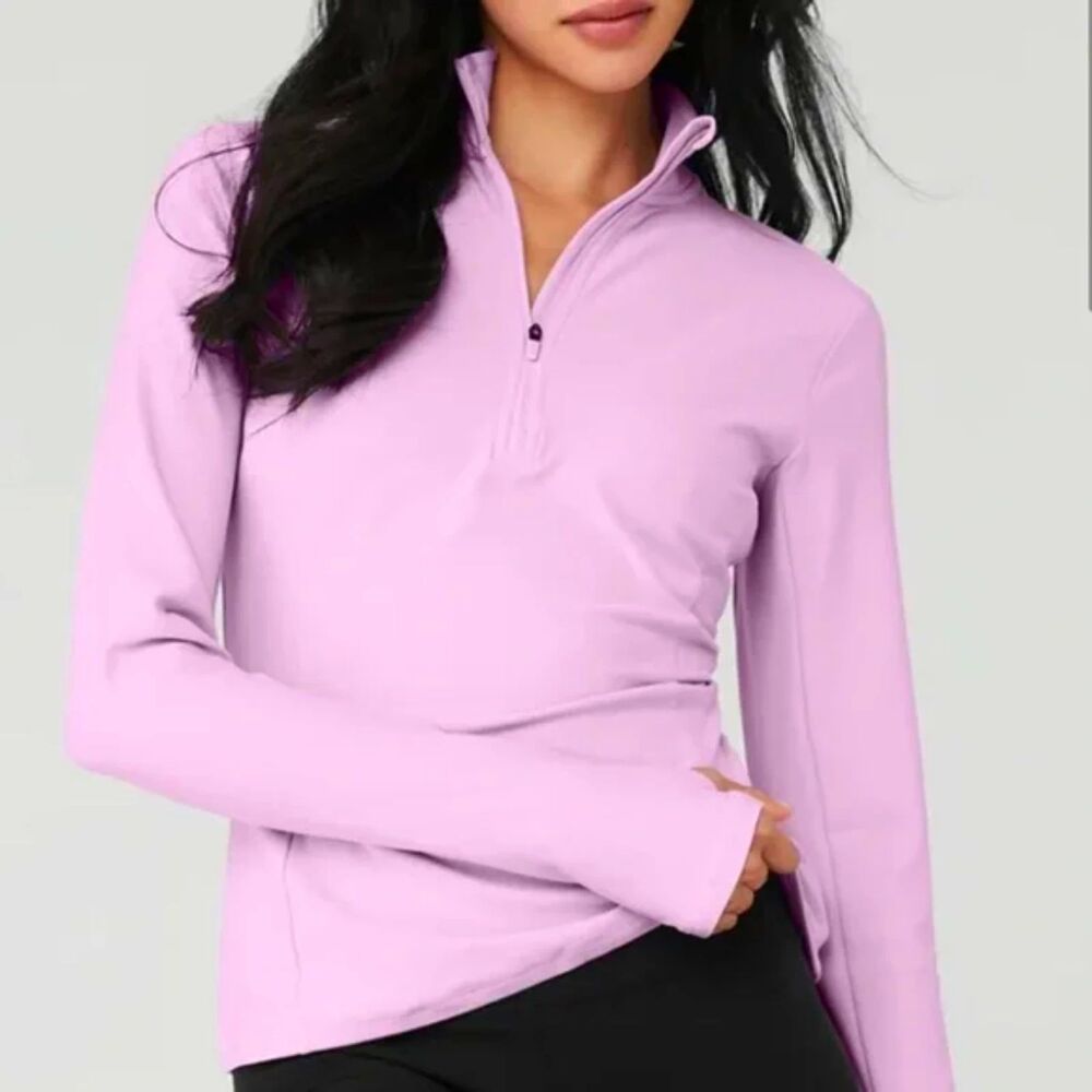 Nike Lilac Quarter-Zip Women's Sweater